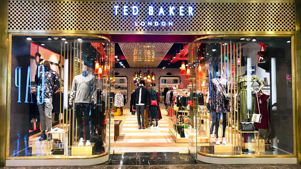 Luxury Brands Ted Baker Hackett London Open Their Stores In - 